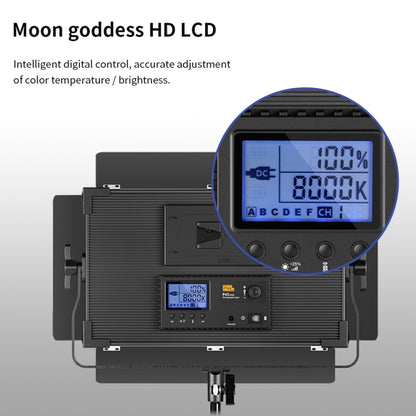 Pixel P45pro High Bright Dual Color Temperature Fill Light 120W Normal Bright Studio Camera Soft Light(A Set With US Plug Adaptor) by Pixel