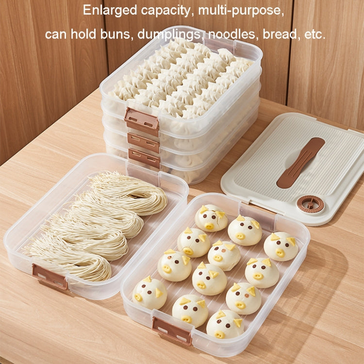2 Layer With Cover Dumpling Storage Box Food Grade Home Dumpling Frozen Fresh Case by bashfashion