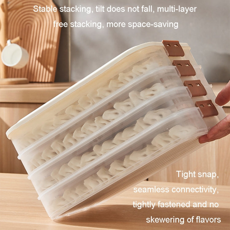 2 Layer With Cover Dumpling Storage Box Food Grade Home Dumpling Frozen Fresh Case by bashfashion