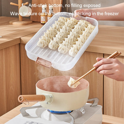 2 Layer With Cover Dumpling Storage Box Food Grade Home Dumpling Frozen Fresh Case by bashfashion