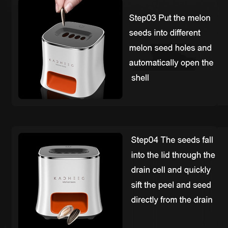 Kacheeg Electrical Melon Seed Machine Automatic Peeling And Hulling Tool(White) by Kacheeg