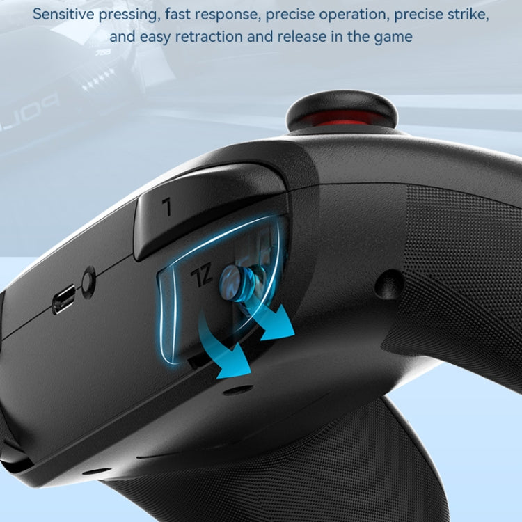 Wireless Bluetooth Gamepad With Wakeup Vibration Body Gamepad For Switch / Android / Apple / PC(Pink) by bashfashion