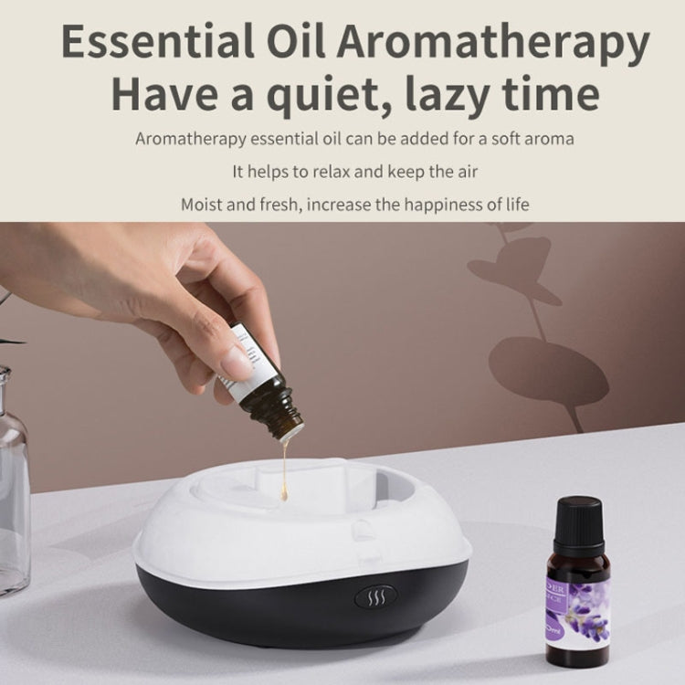 SD13 200ML Car USB Flame Aromatherapy Diffuser Home LED Night Light Silent Mist Humidifier(Black) by bashfashion