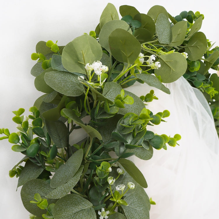 180cm Simulation Greenery Eucalyptus Ivy Leaf Rattan Hanging Fake Flower Decoration Rattan, Style: 60 Head A Model by bashfashion