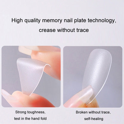 10pairs Of 100pcs/Box Frosted False Nails Artificial Tip, Shape: Long Ladder S by bashfashion