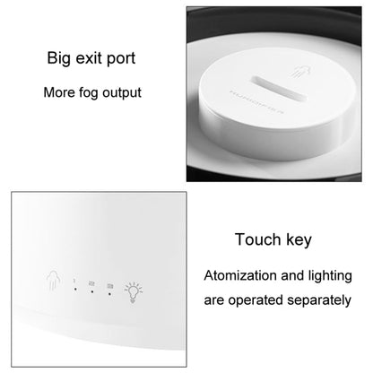 H10 Home Portable Office Aromatherapy Diffuser Running Horse Night Light Large Fog Humidifier(White) by bashfashion