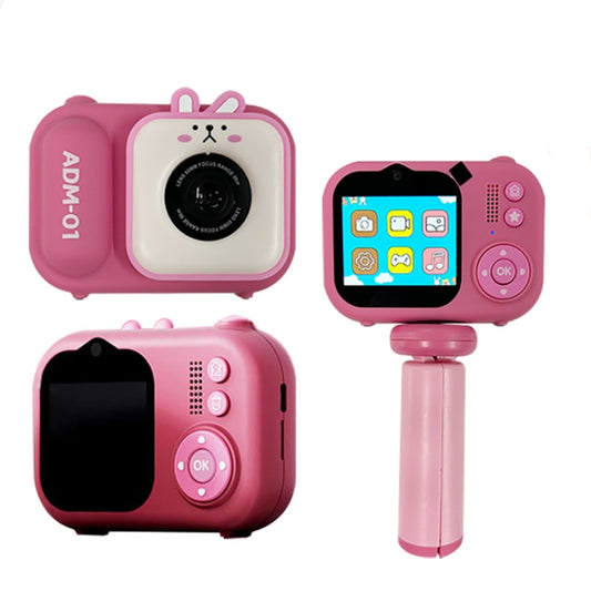 2.4 Inch IPS Screen 48MP Dual Lens Kids Digital Camera Mini Video Camera With 32G TF Card Pink Bunny by bashfashion