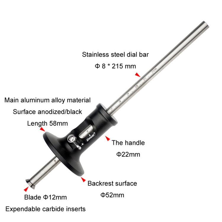 Ganwei European Scriber Simple Marking Gauge Ruler Parallel Line Drawing Woodworking Tool(Fixed Blade) by Ganwei