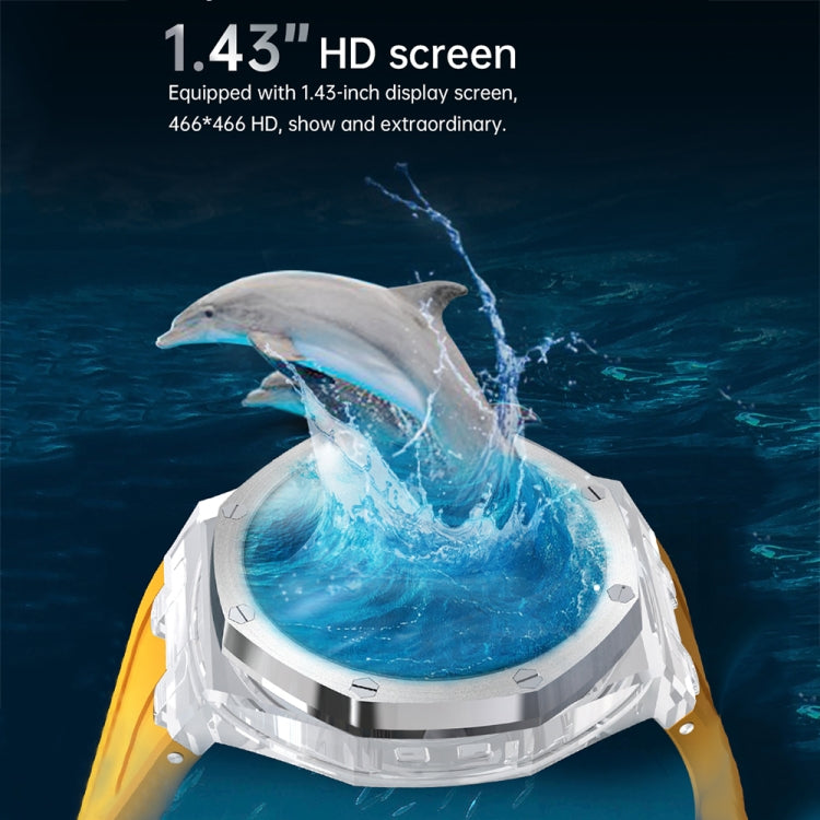 WS-37 1.43-Inch AMOLED IP67 Waterproof Health Monitoring Bluetooth Call Smart Watch(White) by bashfashion