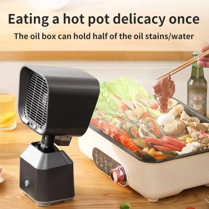 Desktop Range Hood Barbecue Small Movable Liftable Extractor Hood 2 Wind Speeds Adjust EU Plug by bashfashion