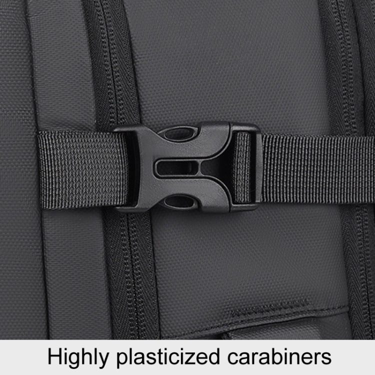 WEIXIER B724 Business Large Capacity Double-Shoulder Commuter Computer Bag Expandable Travel Backpack(Black) by WEIXIER