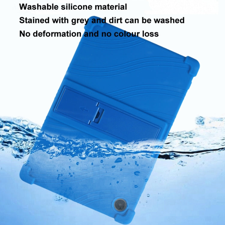 For Samsung Galaxy Tab A9+ Shockproof Silicone Tablet Protective Case With Holder(Rainbow Color) by bashfashion