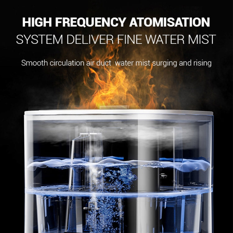 JSQ-58 1.1L large Capacity Digital Display Flame Atomization Humidifier, Color: Rose Gold(US Plug) by bashfashion