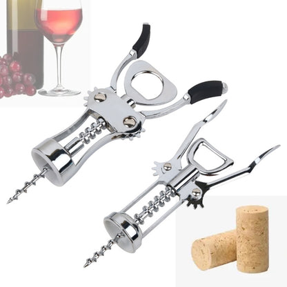Wine Corkscrew Beer Opener Multifunctional Wine Opening Tool, Style: 448-Red by bashfashion