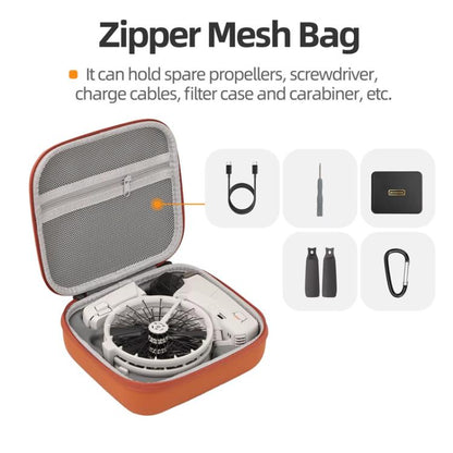 For DJI Flip Sunnylife FP-B957 Storage Bag Mini Vlog Aerial Camera Protective Case(Gray) by Sunnylife