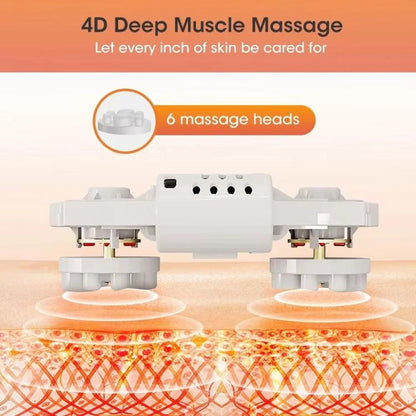 Z5 Dual-frequency Red Light Constant Temperature Hot Compress Foot Massager, Spec: EU Plug(Black) by bashfashion