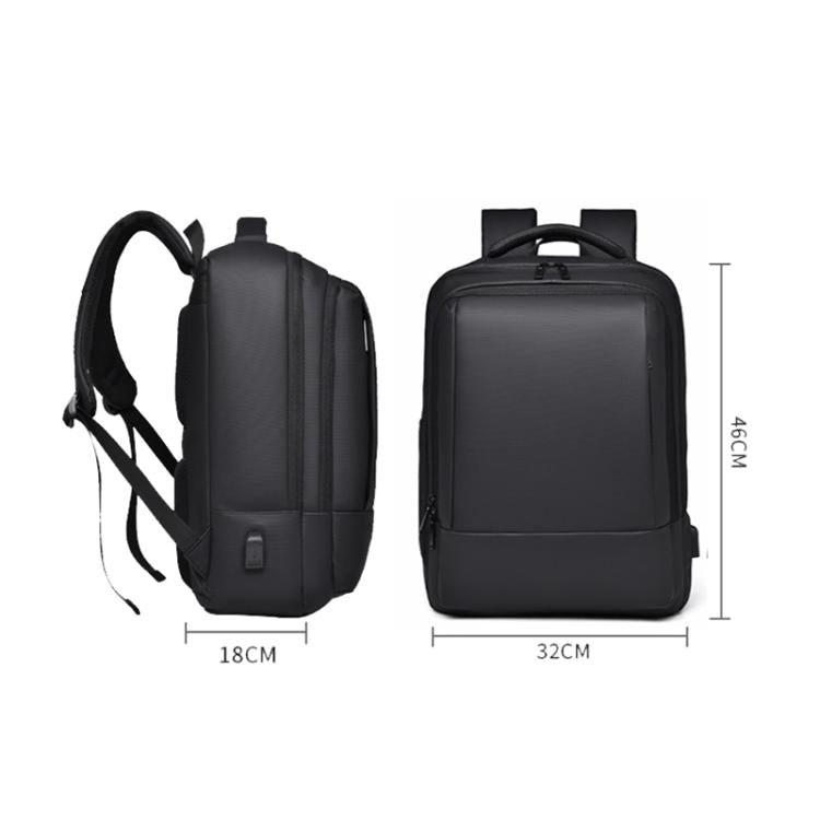 OUMANTU 2103 Large Capacity Multi-Compartment Waterproof Laptop Backpack With USB Port(Gray) by OUMANTU