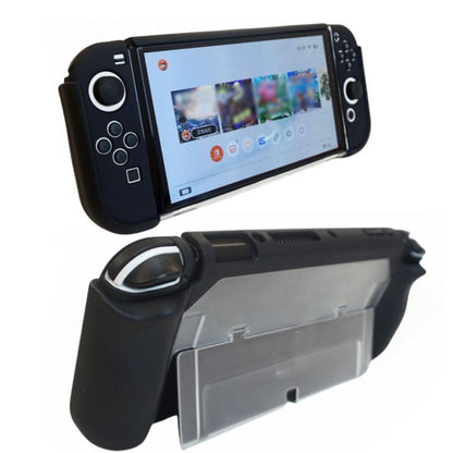 For Nintendo Switch OLED / Joy-Con 2 In 1 Protective Case TPU Cover Support(White) by bashfashion