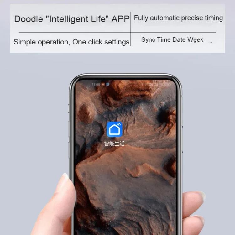 Wifi App Control LED Digital Wall Clock With RGB Light Multi-Functional Alarm Clock(Black Shell Black Surface) by bashfashion