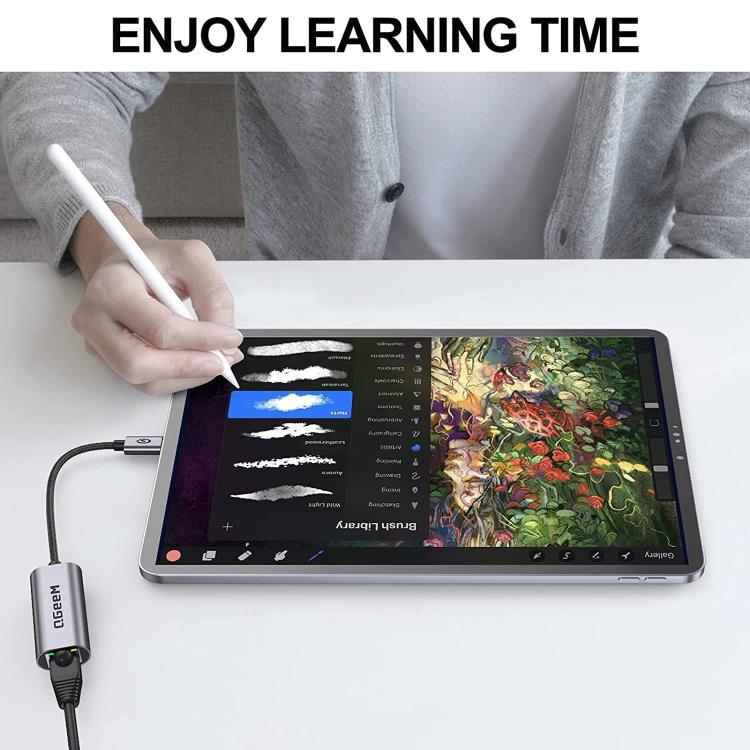 QGeeM USB-A To RJ45 LAN Converter Gigabit Ethernet Adapter for Laptop, PC, Smartphone, Plug & Play Cable Length 15cm by QGeeM