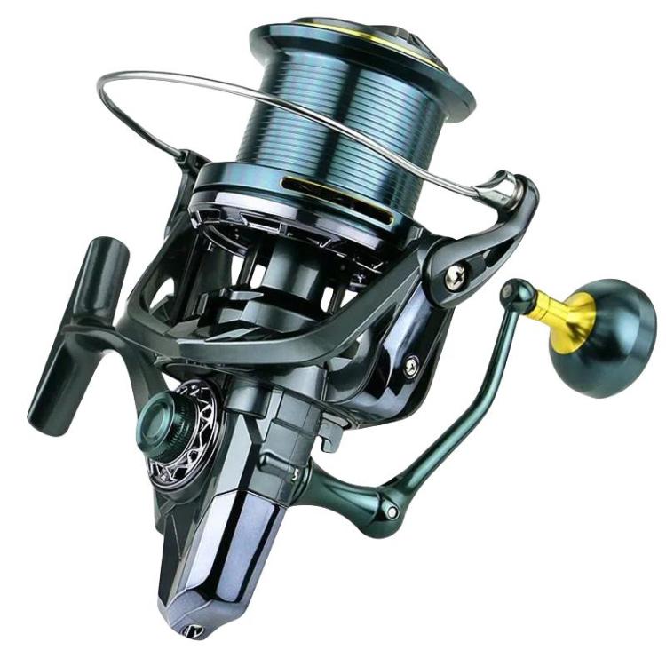 YUMOSHI TC14000 Guide Rod Structure All-Metal Spinning Reel Zero Backlash 4.7:1 Gear Ratio, Screw-In Handle for Surf Casting & Anchoring by YUMOSHI